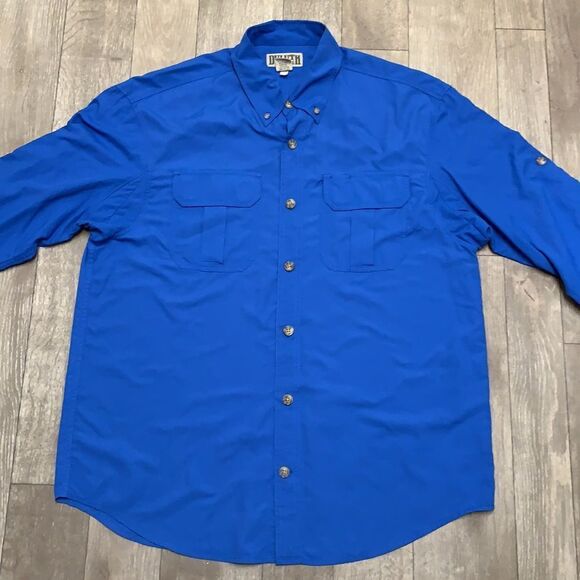 Mens Duluth Trading Co. Performance Roll Up Sleeve Fishing Button Down S… - Picture 5 of 5